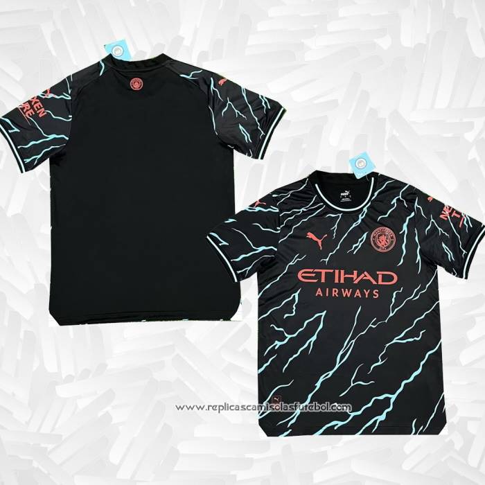 Camisola 3º Manchester City 2023-2024 Tailandia